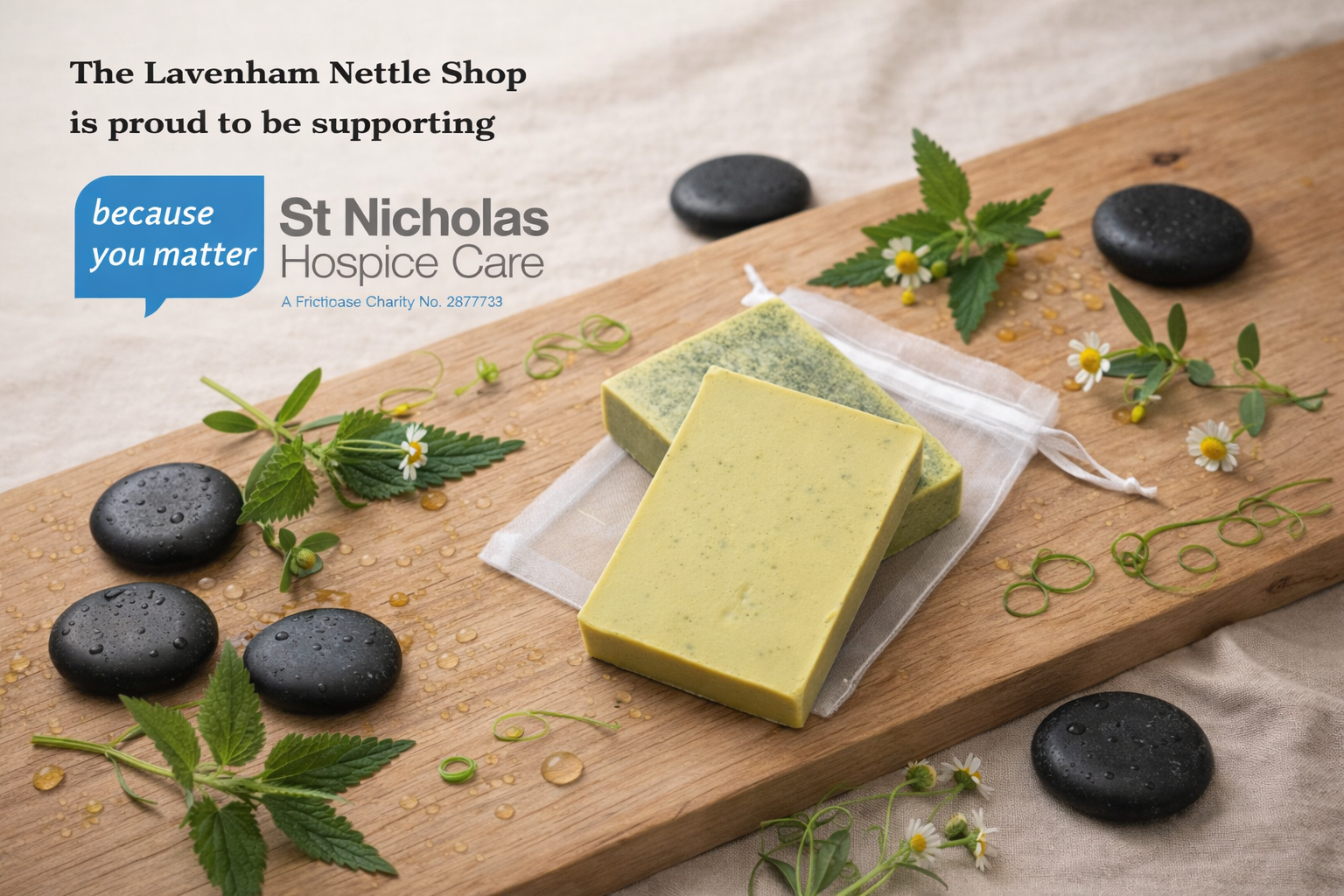 Daily Botanicals - Hair Shampoo Bar - Gentle Care (Fragrance Free) Formula - Donation to St Nicholas Hospice