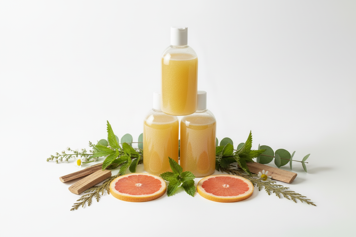 Daily Botanicals Face, Hand & Body Wash - Normal Skin Formula with Lightweight liquid color