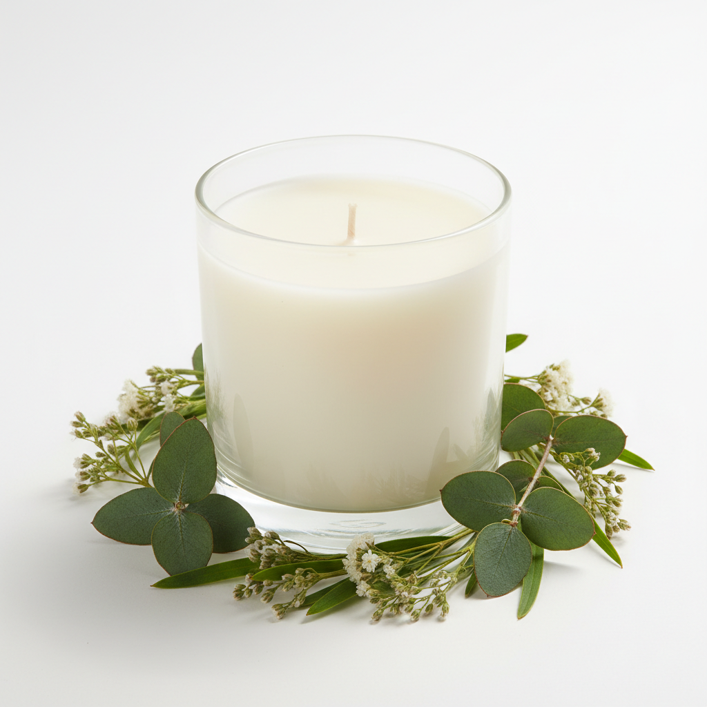 Nettle Candle with botanical styling