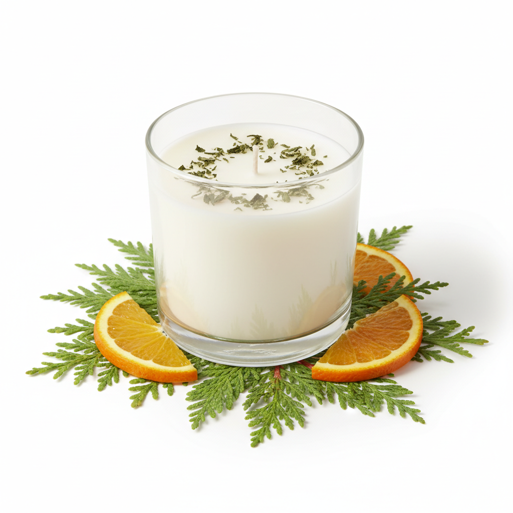 Nettle Candle with Cedarwood and Sweet Orange
