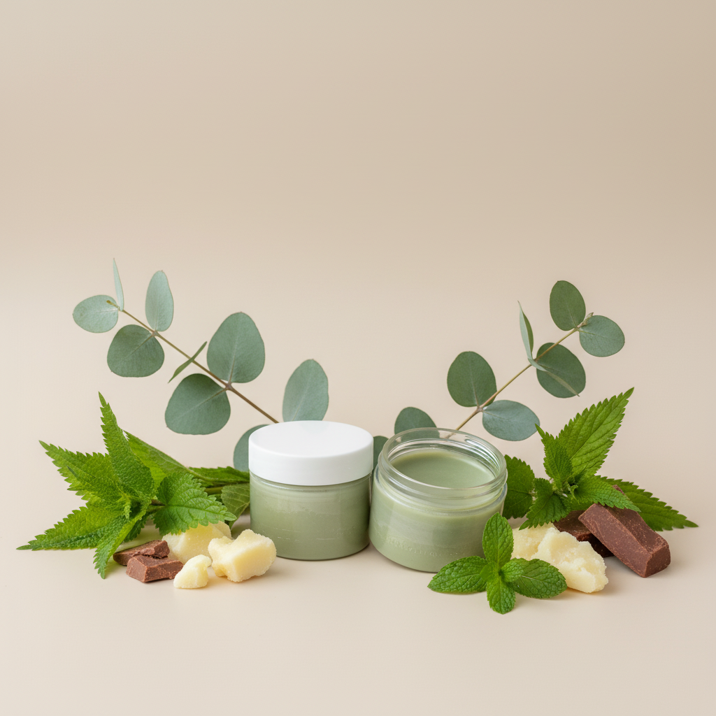 Soothing & Revitalising Balm with Ingredients